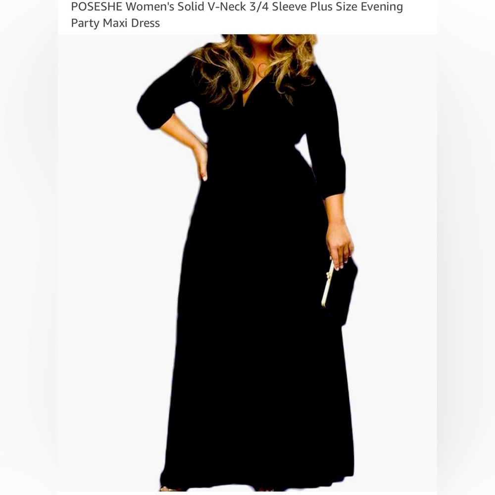 Black maxi dress worn once. Excellent condition